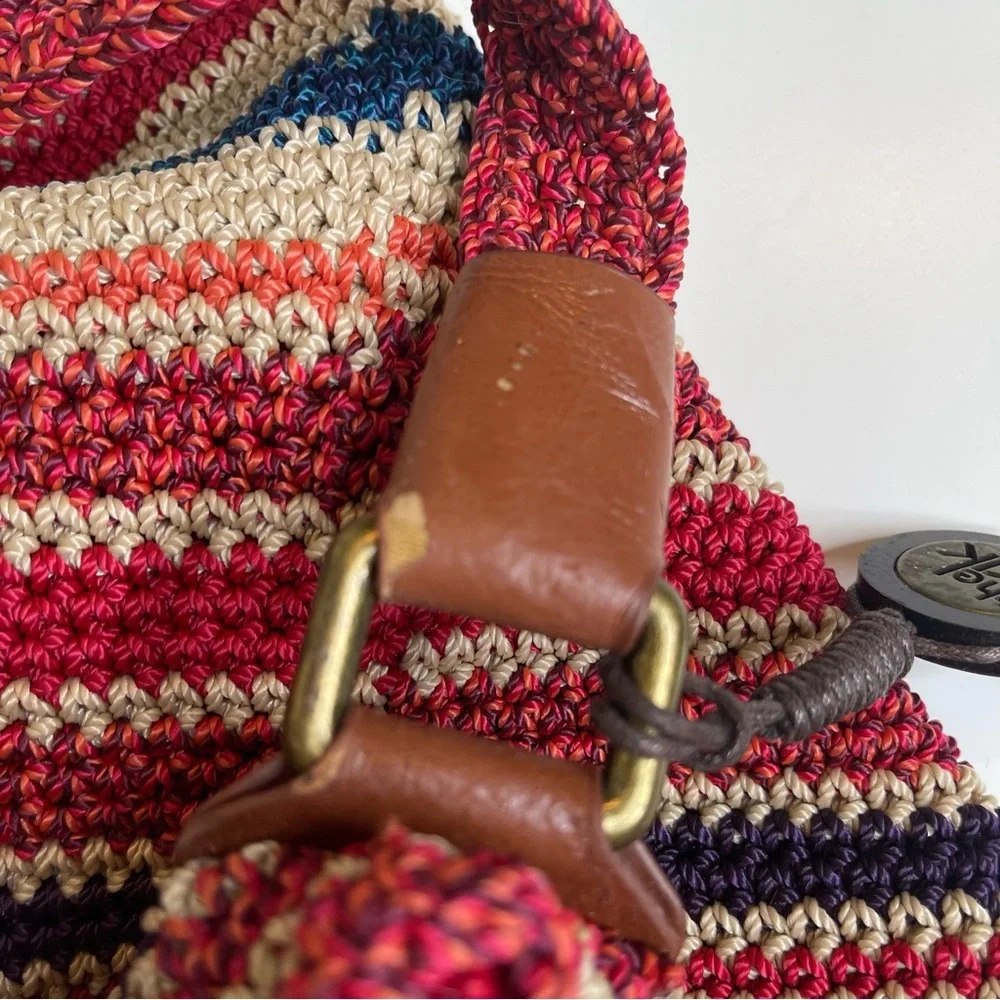 The Sak Color Striped Crochet Shoulder Bag - Picture 8 of 9